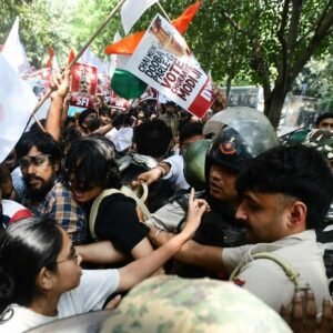 Delhi protest